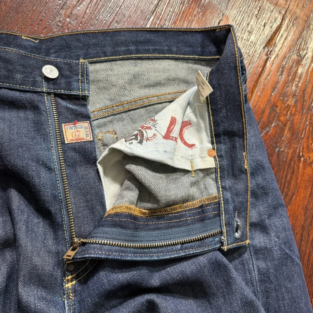 Vintage Polo Ralph Lauren Vintage 67 Jeans Mens 36x30 Blue‎ Dark Wash Whiskers